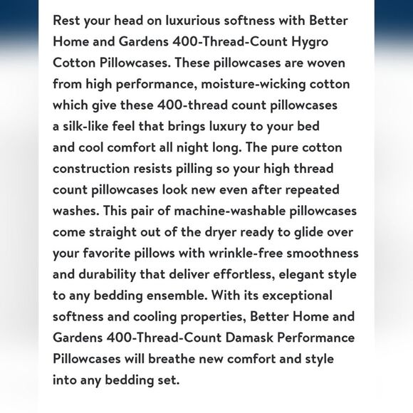 BH&G 400 Thread Count 2 King Pillowcases Paprus Beige - Picture 7 of 8